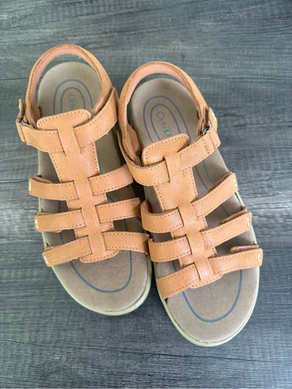 Orthofeet Women's Orthopedic Amalfi Adjustable Leather Sandal